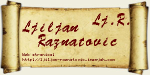 Ljiljan Ražnatović vizit kartica